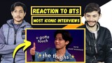 BTS Most Ionic Interviews-Reaction || Reaction To BTS || BTS Funny Moments @ReactionWaleyMunde