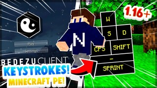 Bedezu Client For Minecraft PE 1.16+ | Bedezu Client V6 Full Review! | KeyStrokes Mod MCPE 1.16+