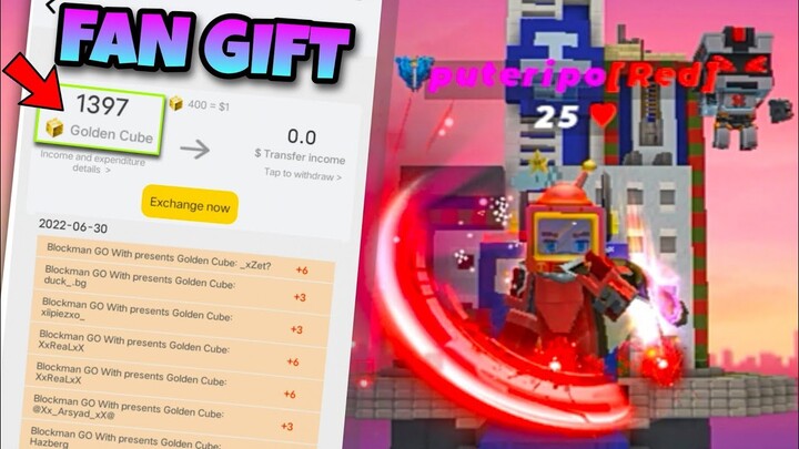 OMG!!😱 I Got 1000+ GCubes Gift! Blockman Go