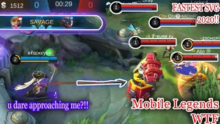 WTF Mobile Legends Funny Moments |300 IQ FANNY FASTEST SAVAGE 2020!