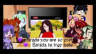 //Boruto and friends ~react~ to Sarada and Saruto (Borusara family)\\💛❤️