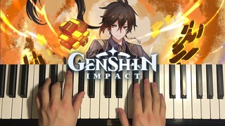 Genshin Impact -  Zhongli's theme/Rex incognito (Piano Tutorial Lesson)