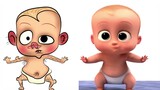 The Baby boss drawing meme - bts boy with luv song - boss baby disney  meme ✍️ Drawing meme
