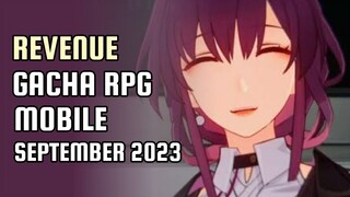Honkai: Star Rail Tidak Nomor 1? Aether Gazer Makin Suram? | Revenue Gacha RPG Mobile September 2023