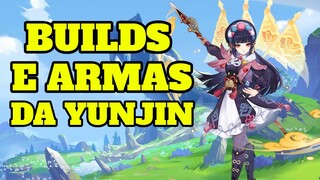 TODAS AS BUILDS E ARMAS DA YUNJIN!! GENSHIN IMPACT