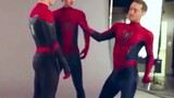 When Maguire danced in front of Garfield and Holland, the second and third generations of Spider-Man
