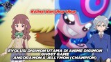 Evolusi Digimon Utama Di Anime Digimon Ghost Game - Angoramon dan Jellymon (Champion)