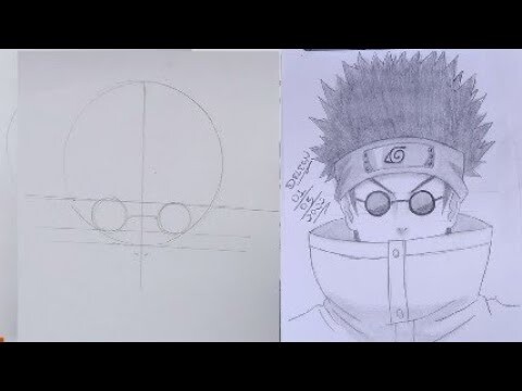 Como Desenhar o Shino Aburame De Naruto Clássico Passo a Passo