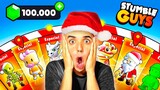 COMPRO MUCHAS RULETAS de NAVIDAD en STUMBLE GUYS! 😱 - Jonbtc