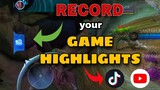 How to Activate Video Highlights Recording Mode in Mobile Legends Bang Bang