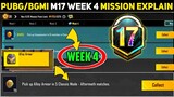 Season c3s9 M17 week 4 mission explain)Pubg Mobile rp mission | Bgmi week 4 mission explain