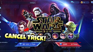 Star Wars Event Legit Cancel Trick Free Skin?