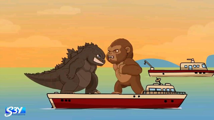 Baby Godzilla vs kong - Animation 1