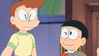 Doraemon, Nobita hatched a dinosaur from a fossil, but in the end he had to send him away in tears
