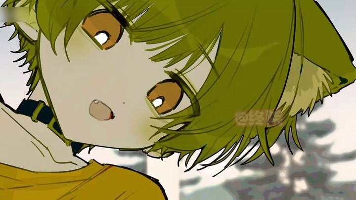 【Original Animation P3】Waking up and being picked up by a cat-eared boy
