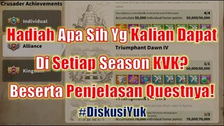 Hadiah Apa Saja Sih Yg Bisa Kalian Dapatkan Dari Setiap Season KVK? Rise of Kingdoms Indonesia