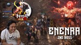 Nioh 2 Gameplay How to Beat 2nd Boss ENENRA (3 players) with Jakengard and James Wacan