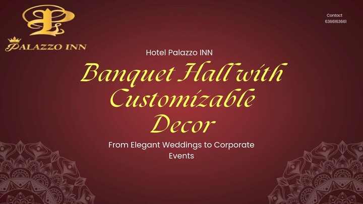 Banquet Hall with Customizable Decor