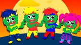 Zombie Dance with Mommy & Daddy | D Billions Kids Songs
