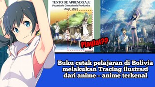 Buku cetak pelajaran di Bolivia melakukan Tracing ilustrasi dari anime – anime terkenal #VCreators