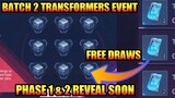 Transformers Batch 2 BINGO EVENT | Upcoming New Transformers Skin Event | Free Draws Soon | MLBB