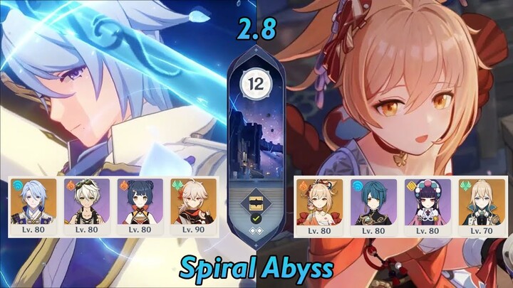 Ayato International Team & Yoimiya Vaporize | Spiral Abyss 2.8 | Full Stars - Genshin Impact