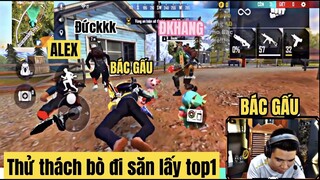 [Free Fire] Tấu Hài Cùng BÁC GẤU, Thử Thách Vừa BÒ Vừa Đi Săn Lấy Top1 Và Cái Kết Cực Đắng