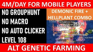 ALT GENETIC FARMING: DEMONIC FIRE AND HELL PLANT