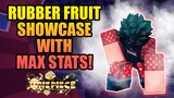 Rubber Fruit with Max Stats Full Showcase with Gear 2nd Gomu Gomu No Mi in A One Piece Game
