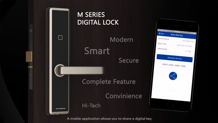 Smart Lock dengan fitur Lengkap dan Canggih pakai aplikasi (dormakaba M Series)