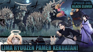 Spoiler Chapter 346 Black Clover - Legenda Naga Berkepala Lima Dikalahkan Oleh Lima Ryuuzen!