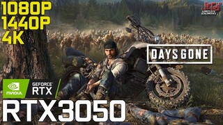 Days Gone | RTX 3050 | 1080p, 1440p, 4K benchmarks!