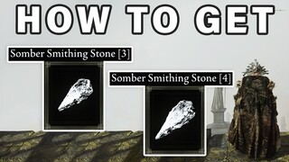 How to get SOMBER Smithing Stone 3 & 4 | Bell Bearing ► Elden Ring