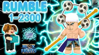 Noob to Max Level 1-2300 using Awakened Rumble +PoleV2 in Bloxfruits