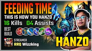 Feeding Time! Hanzo Best Build 2020 Gameplay by RRQ Wizzking | Diamond Giveaway | Mobile Legends