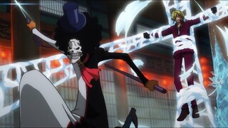 Brook vs Black Maria | Brook Saves Sanji | Brook Cuts Black Maria Threads | One Piece 1021