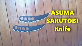 How to make a ASUMA SARUTOBI Knife out of cardboard (Asuma's Chakra Blades)