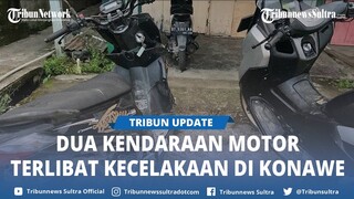 Kecelakaan Dua Motor di Wawotobi Konawe Sulawesi Tenggara, Sepakat Selesaikan Secara Kekeluargaan