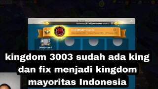 KINGDOM 3003 FIX JADI KINGDOM INDONESIA 🇮🇩!!RISE OF KINGDOM