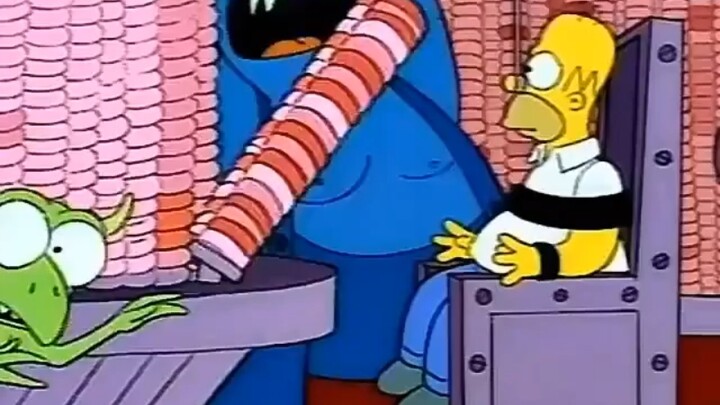 Homer enjoys the punishment of hell