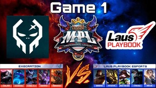 Execration vs LPE [Game 1 best of 3] | MPL-PH S7 Week 7 Day 1 | MLBB