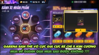 FREE FIRE | GARENA BÁN THẺ VÔ CỰC GIÁ 9 KIM CƯƠNG - MUA ĐỂ GIÀNH ĐẾN MÙA MỚI ĐƯỢC KHÔNG ?