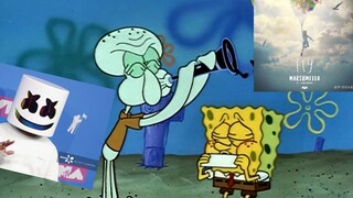 【Squidward & Spongebob】Marshmello: Terbang