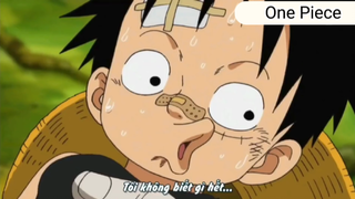 Biểu cảm của luffy khi nói dối