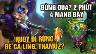 Tốp Mỡ | ĐỪNG ĐÙA VỚI RUBY ĐI RỪNG?? ĐÈ CẢ LING LẪN THAMUZ?! | MLBB