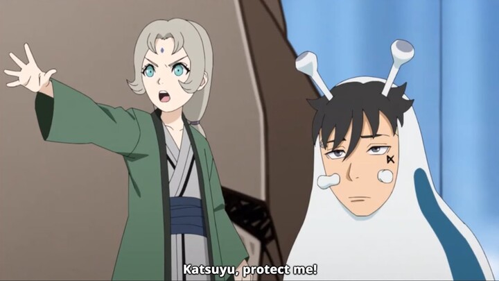 Kawaki Cosplay as Katsuyu Slug | Eiki Steals Kawaki's Headband | Boruto Episode 267