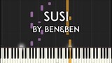 Susi by Ben&Ben Synthesia Piano Tutorial with sheet music