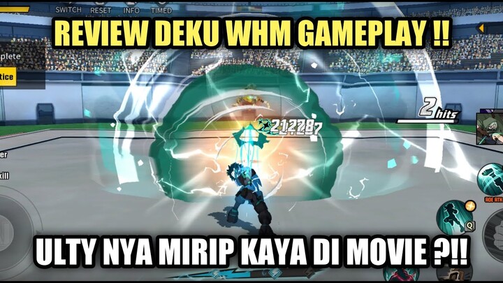 Review Deku WHM Gameplay !! Ulty nya Mirip Kaya Di Movie ?!! - My Hero Academia: The Strongest Hero