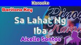Sa Lahat Ng Iba by Aicelle Santos (Karaoke : Baritone Key)