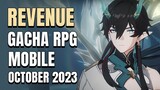 Banyak Game Yang Turu? | Revenue Gacha RPG Mobile Septmber 2023